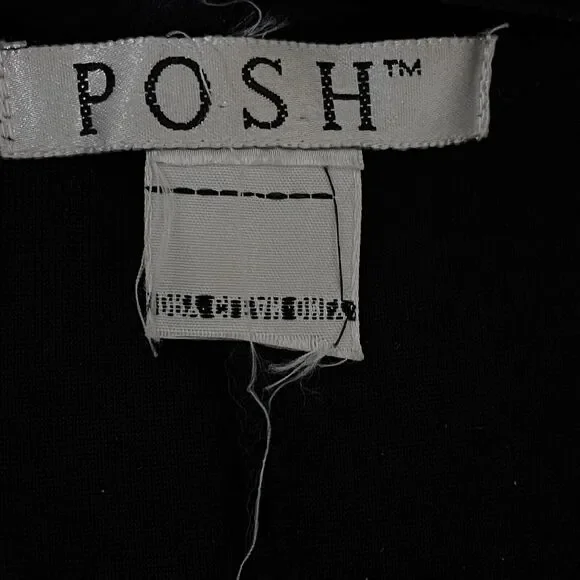 Posh Black Velvet Maxi Gown Dress Boat Neck /Cowl Neck Goth Classy Event Sexy - Picture 8 of 14